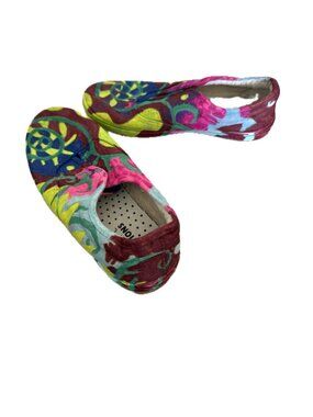 Painted Original Slide On Shoes Casual Colorful Artistic Fun
